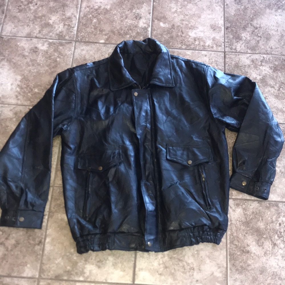 Unknown Brand Leather Jacket Size XXL
